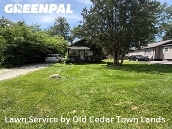 Grass Cutin Aurora,60506,Lawn Cut by Old Cedar Town Lands, work completed in Jun , 2026