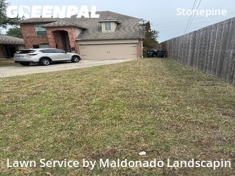 Lawn Cutin Tomball,77375,Lawn Maintenance by Maldonado Landscapin, work completed in Jan , 2026