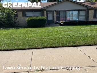 Completed mowing work