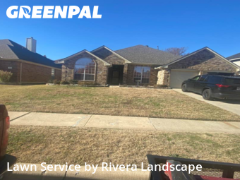 Grass Cuttingin Flower Mound,75028,Grass Cut by Rivera Landscape , work completed in Feb , 2026