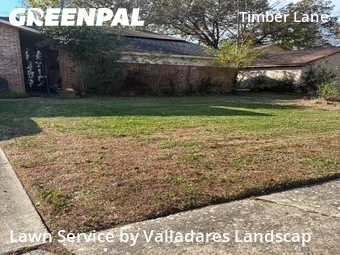Yard Mowingin Spring,77373,Grass Cutting by Valladares Landscap, work completed in Feb , 2026