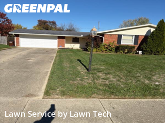 Front Yard Mowing in Fairborn, 45324, Yard Cutting by Lawn Tech, work completed in Nov , 2025