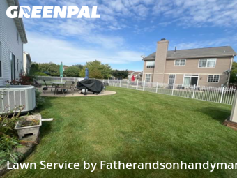 Lawn Cutin Palatine,60074,Yard Cutting by Fatherandsonhandyman, work completed in Dec , 2025