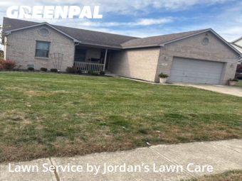 Landscaping Maintenance in Greenwood, 46142, Front Yard Mowing by Jordan’s Lawn Care, work completed in Dec , 2025