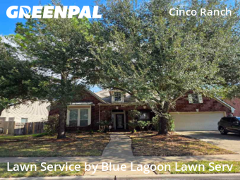 Yard Mowingin Katy,77494,Lawn Care Service by Blue Lagoon Lawn Serv, work completed in Dec , 2025