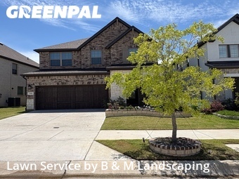 Grass Cutin Lewisville,75056,Lawn Maintenance by B & M Landscaping, work completed in Jun , 2026
