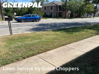 Yard Mowingin Denton,76201,Lawn Service by Grass Choppers , work completed in Oct , 2025