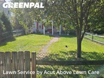 Lawn Upkeep in Bethel Park, 15102, Front Yard Mowing by Acut Above Lawn Care, work completed in Nov , 2025