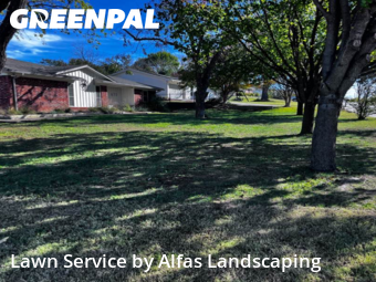 Lawn Cuttingin Lewisville,75057,Lawn Mow by Alfas Landscaping, work completed in Dec , 2025