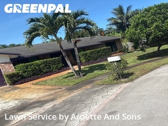 Lawn Cuttingin Plantation,33317,Yard Mowing by Arnette And Sons, work completed in Jun , 2026