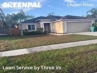 Lawn Mowin Wesley Chapel,33545,Lawn Cutting by Three Vs , work completed in Jun , 2026