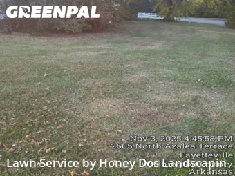 Yard Mowing in Fayetteville, 72704, Weed Trimming by Honey Dos Landscapin, work completed in Nov , 2025