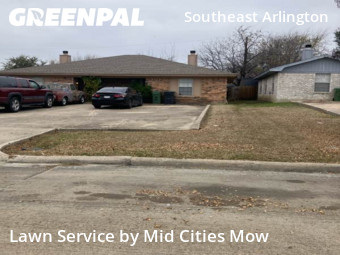 Grass Cuttingin Arlington,76017,Lawn Cut by Mid Cities Mow, work completed in Feb , 2026