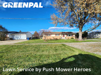 Lawn Care in Saginaw, 48604, Landscaping Maintenance by Push Mower Heroes, work completed in Dec , 2025