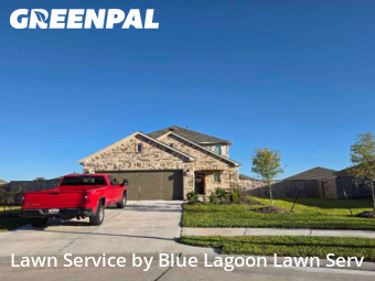 Lawn Mowingin Rosenberg,77471,Lawn Cut by Blue Lagoon Lawn Serv, work completed in Jan , 2026