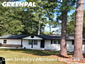 Lawn Management in Powder Springs, 30127, Front Yard Mowing by Affordable Lawn Care, work completed in Nov , 2025