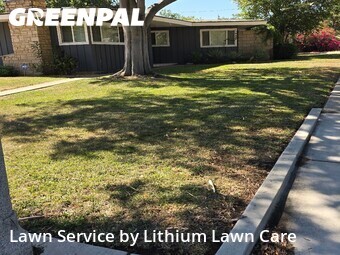 Lawn mowing work completed in Corona, CA
