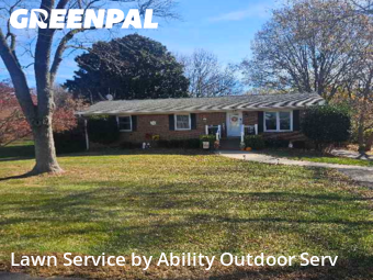 Lawn Cuttingin Huntersville,28078,Lawn Mowing by Ability Outdoor Serv, work completed in Dec , 2025