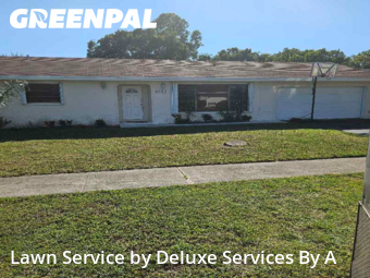 Lawn Carein Sunrise,33351,Lawn Mowing by Deluxe Services By A, work completed in Feb , 2026