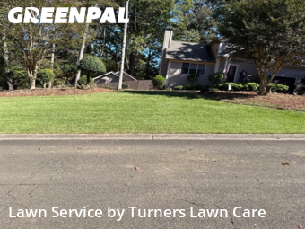 Yard Services in Woodstock, 30189, Front Yard Mowing by Turners Lawn Care, work completed in Oct , 2025