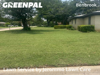 Lawn Mowin Benbrook,76126,Yard Cutting by Jeronimo Lawn Care , work completed in Dec , 2025
