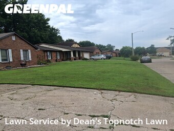 Completed mowing work