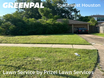 Lawn Maintenancein Bellaire,77401,Yard Cutting by Prizel Lawn Services, work completed in Nov , 2025