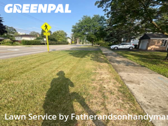 Front Yard Mowing in Rolling Meadows, 60008, Lawn Upkeep by Fatherandsonhandyman, work completed in Nov , 2025