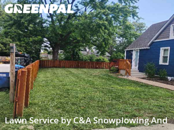 Lawn Mowing Servicein Des Plaines,60016,Lawn Cut by C&A Snowplowing And , work completed in Jan , 2026
