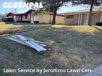 Yard Mowingin Benbrook,76126,Grass Cut by Jeronimo Lawn Care , work completed in Jun , 2026