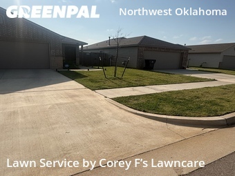 Grass Cuttingin Yukon,73099,Yard Mowing by Corey F’s Lawncare, work completed in Jun , 2026
