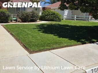 Lawn mowing work completed in Beaumont, CA