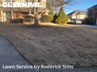 Lawn Mowingin Lawrenceville,30045,Grass Cutting by Roderick Sims, work completed in Dec , 2025