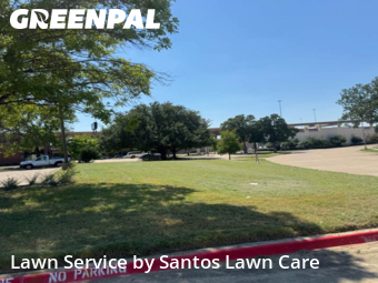 Grass Cutin North Richland Hills,76180,Yard Cutting by Santos Lawn Care , work completed in Dec , 2025
