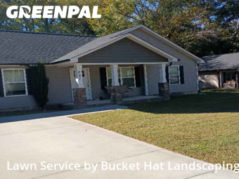 Lawn Carein Kannapolis,28081,Yard Cutting by Bucket Hat Landscaping, work completed in Oct , 2025