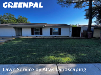 Lawn Carein Lewisville,75067,Grass Cutting by Alfas Landscaping, work completed in Nov , 2025