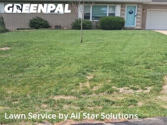 Completed mowing work