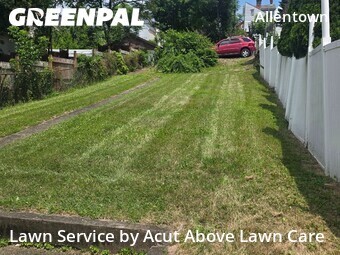 Lawn mowed in Pittsburgh, 15210
