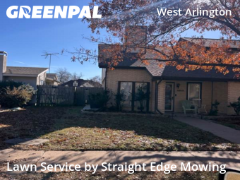 Yard Maintenance in Arlington, 76013, Lawn Management by Straight Edge Mowing, work completed in Dec , 2025
