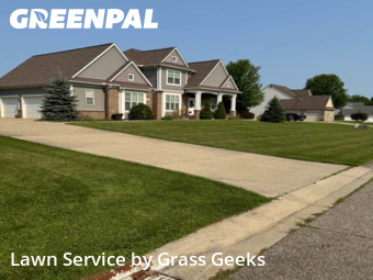 Front Yard Mowing in White Lake Township, 48383, Yard Mowing by Grass Geeks, work completed in Dec , 2025