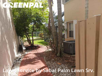 Lawn Mowing Servicein Plantation,33322,Lawn Maintenance by Sabal Palm Lawn Srv., work completed in Dec , 2025