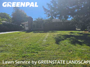 Property Maintenance in Lombard, 60148, Front Yard Mowing by GREENSTATE LANDSCAPE, work completed in Dec , 2025