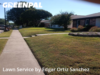 Lawn Servicein Garland,75044,Grass Cut by Edgar Ortiz Sanchez, work completed in Nov , 2025