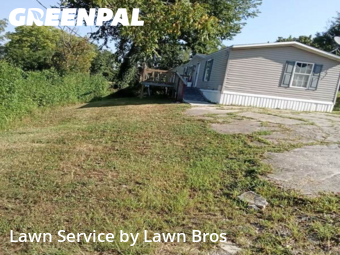 Front Yard Mowing in Taylorsville, 40071, Lawn Work by Lawn Bros, work completed in Dec , 2025