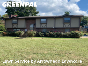 Front Yard Mowing in Harrison, 37341, Property Maintenance by Arrowhead Lawncare, work completed in Nov , 2025