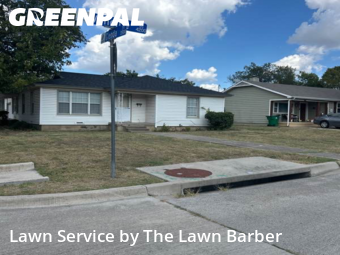 Lawn Cutin Haltom City,76117,Grass Cutting by The Lawn Barber, work completed in Nov , 2025