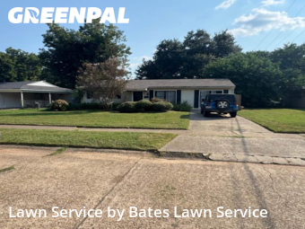 Front Yard Mowing in Bossier City, 71112, Weed Trimming by Bates Lawn Service, work completed in Nov , 2025