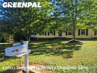 Grass Cutin Huntersville,28078,Grass Cutting by Ability Outdoor Serv, work completed in Dec , 2025