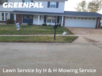 Yard Mowingin Chesterfield,63017,Lawn Care Service by H & H Mowing Service, work completed in Dec , 2025