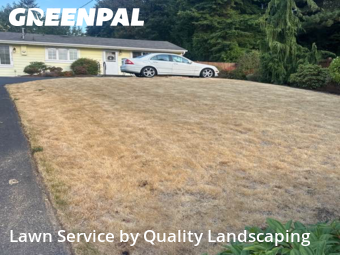 Front Yard Mowing in Edmonds, 98026, Lawn Maintenance by Quality Landscaping, work completed in Nov , 2025